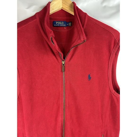 Vintage Polo Ralph Lauren Zip Up Vest Best-Size M, Embroidered Pony - Picture 2 of 14
